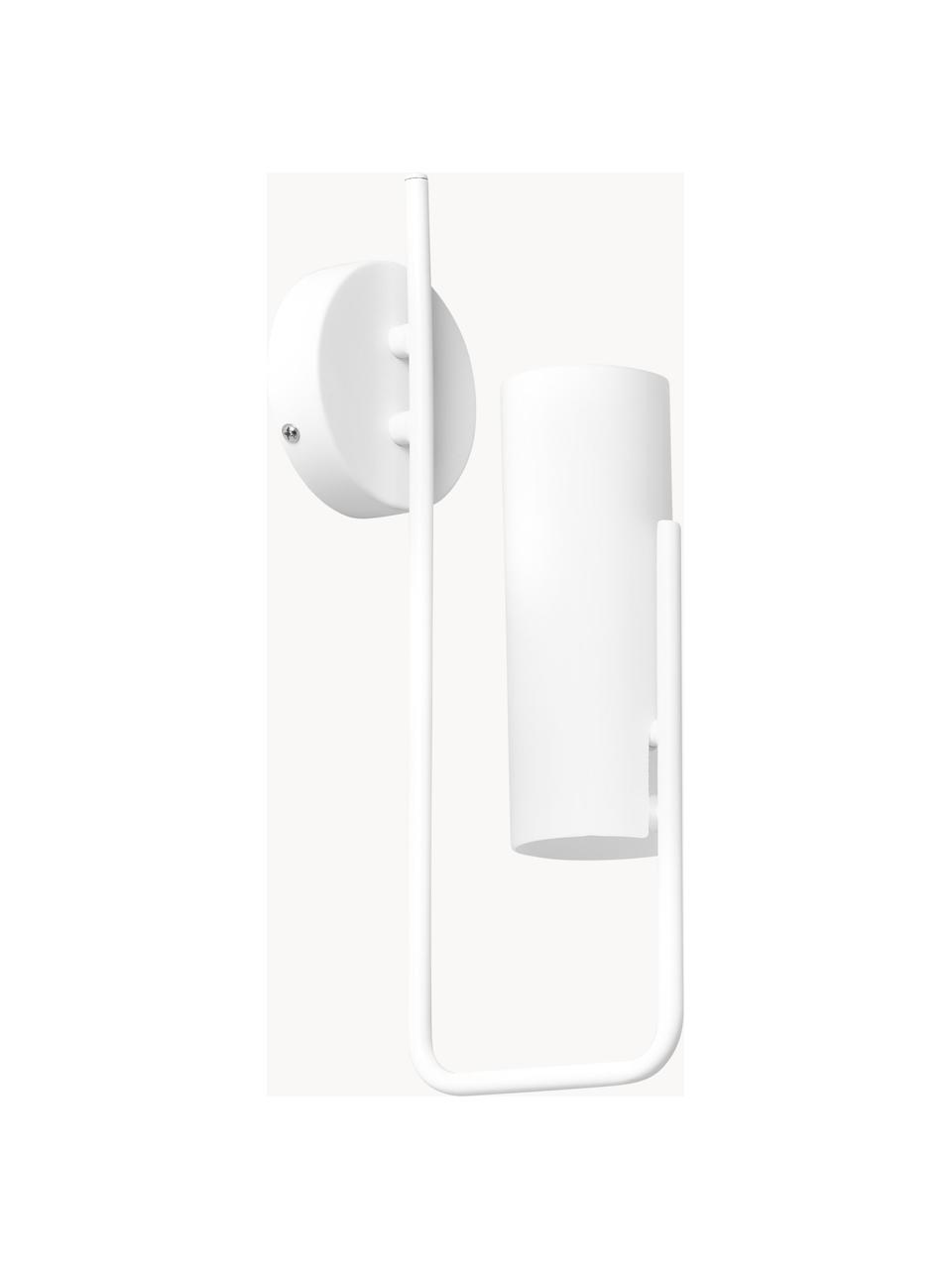 Applique murale Vivian, Blanc, larg. 13 x haut. 36 cm