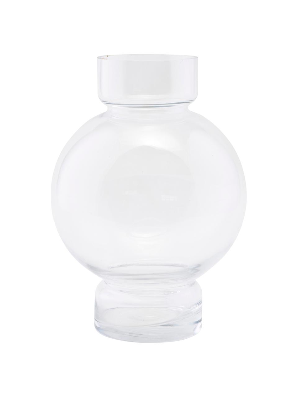 Glas-Vase Bubble, Glas, Transparent, Ø 18 x H 25 cm
