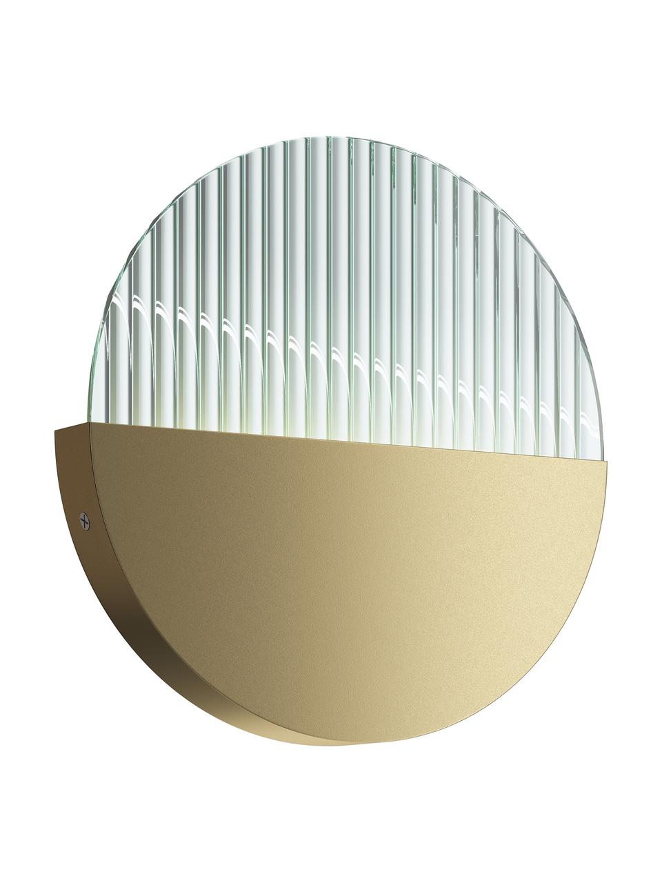 LED-Wandleuchte Jupiter, Goldfarben, Ø 30 x T 3 cm