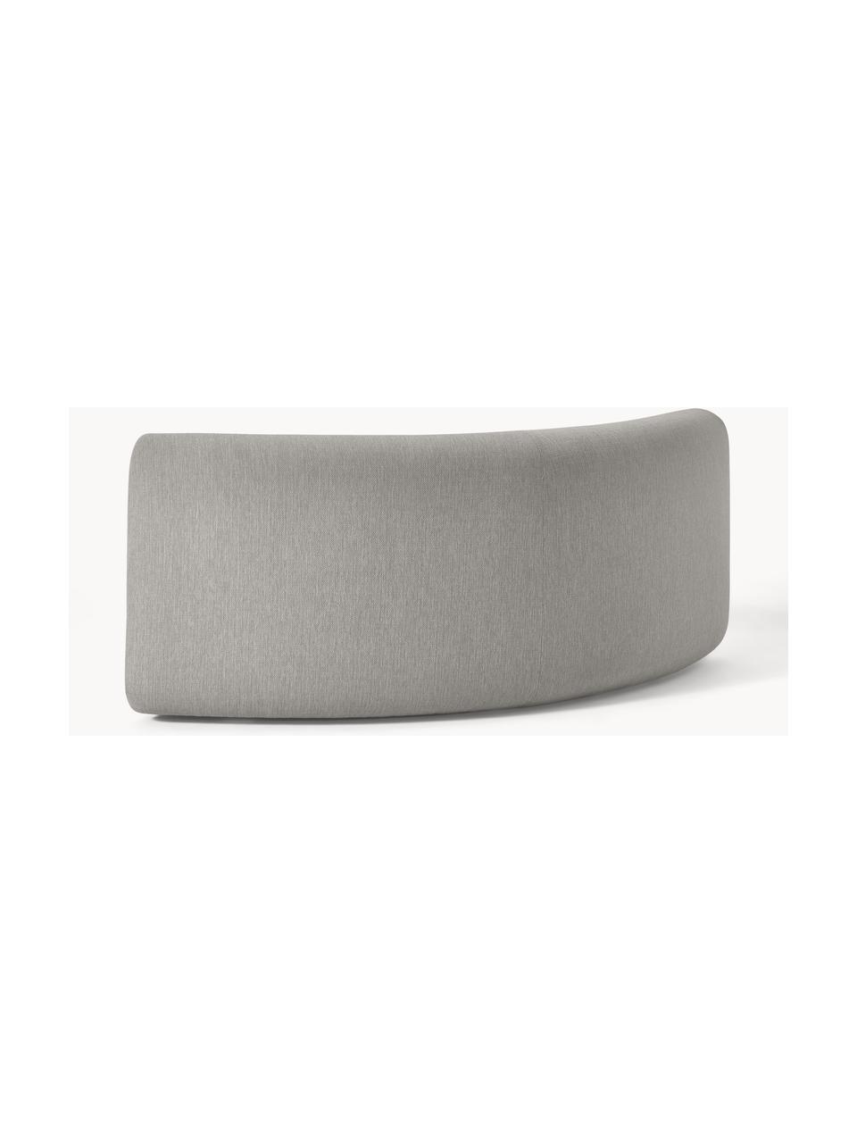 Módulo de esquina redondo sofá Sofia, Tapizado: 100% polipropileno Alta r, Estructura: madera de abeto con certi, Patas: plástico El material util, Tejido gris, An 138 x F 138 cm