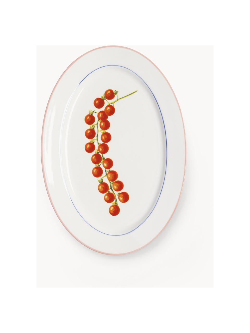 Servierplatte Tomato aus Fine Bone China, Fine Bone China, Tomaten, B 30 x T 21 cm