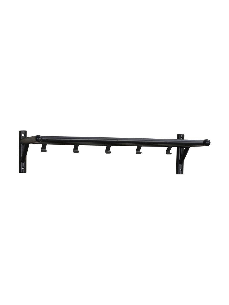 Porte-manteau bois de chêne Milford, Noir, larg. 80 x haut. 19 cm