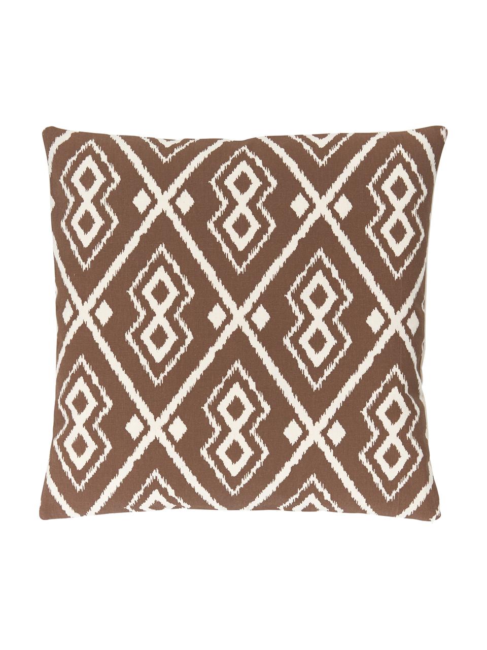 Poszewka na poduszkę w stylu boho Delilah, 100% bawełna, Brązowy, S 45 x D 45 cm