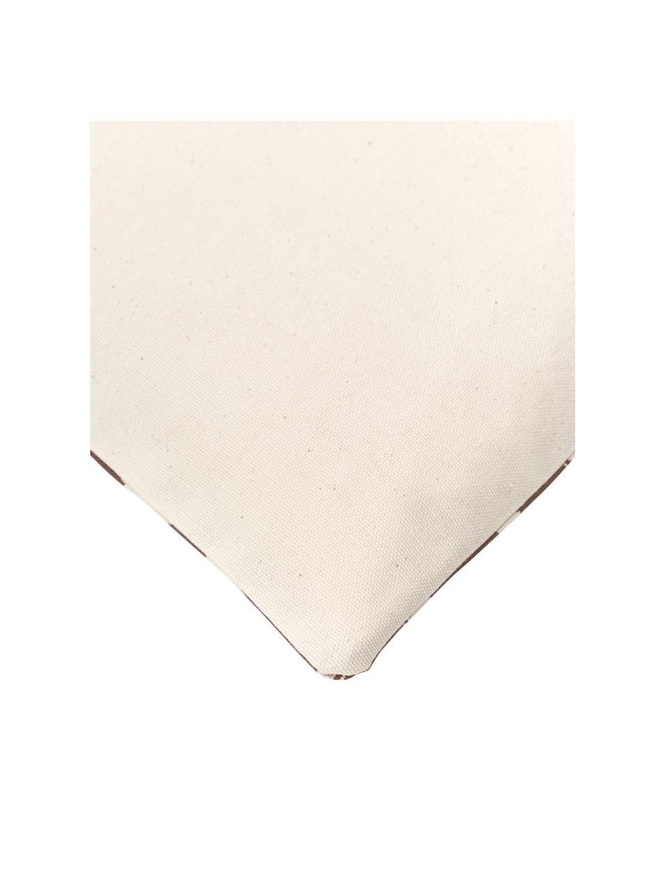 Povlak na polštář Delilah, 100 % bavlna, Hnědá, Š 45 cm, D 45 cm