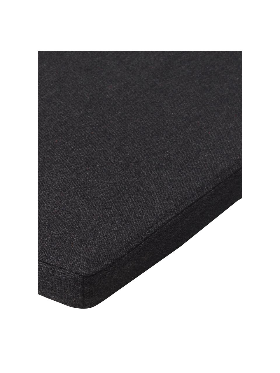 Outdoor zitkussen Bauhaus voor armstoel, Bekleding: 100% acryl stof Met 30.00, Zwart, B 48 x L 51 cm