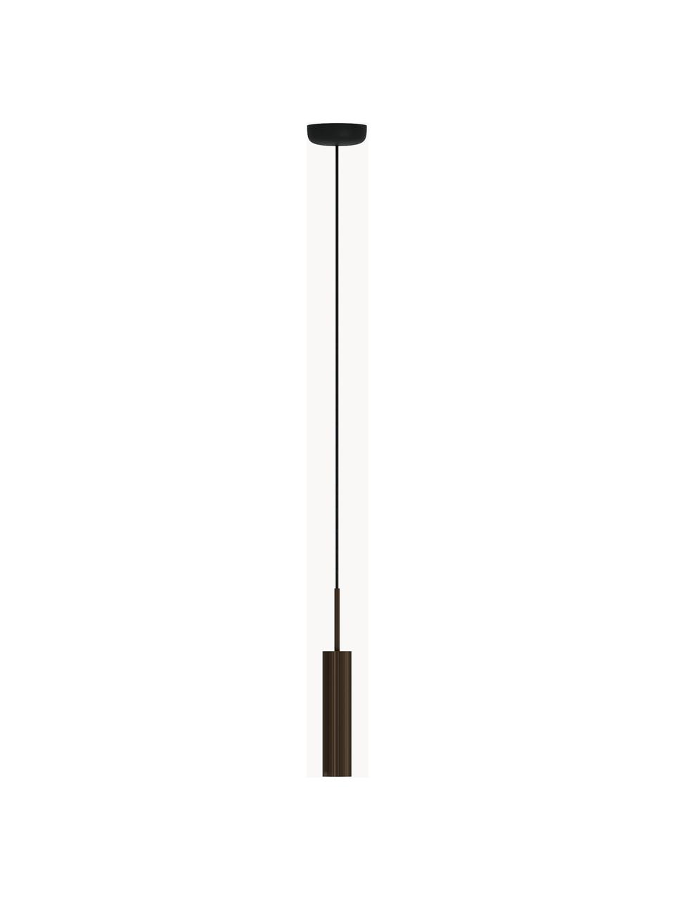 Lampa wisząca Tubulaire, W 24 cm, Ciemny brązowy, Ø 6 x W 24 cm