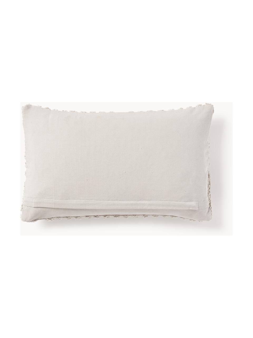 Housse de coussin en coton Bell, 100% coton, Beige clair, larg. 30 x long. 50 cm