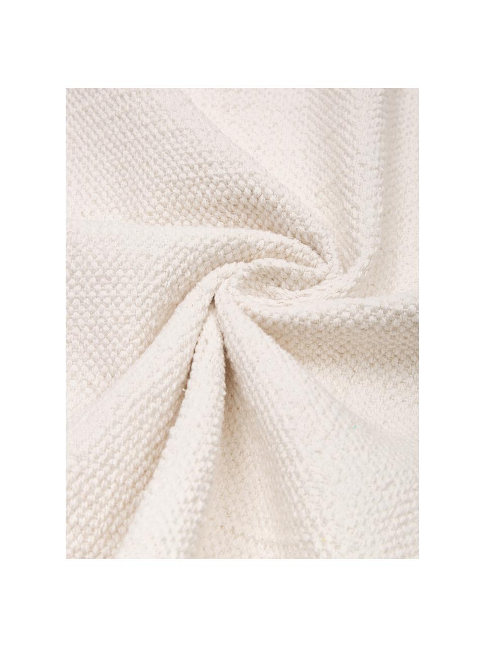 Ręcznie tkany dywan z bawełny Agneta, 100% bawełna, Biały, S 200 x D 300 cm (Rozmiar L)