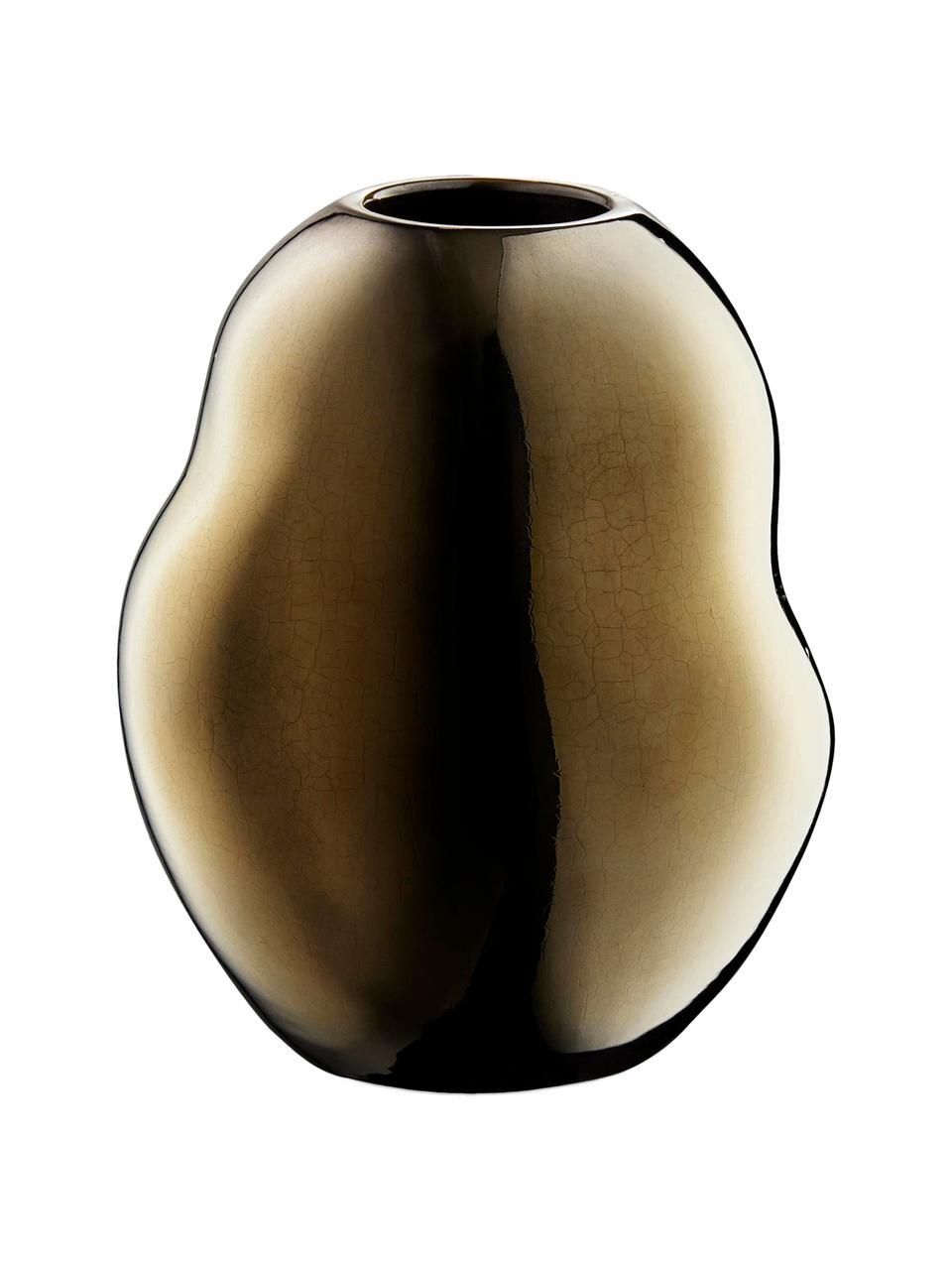 Vase en porcelaine fait main Fiora, Couleur dorée