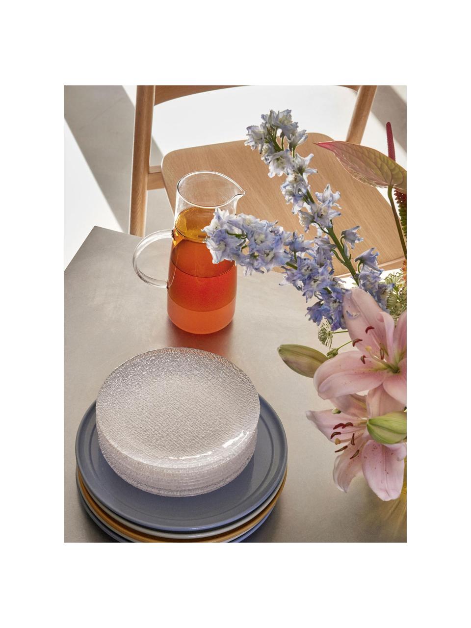 Mondgeblazen karaf Lemonade, 1.3 L, Glas, Oranje, roze, 1.3 L