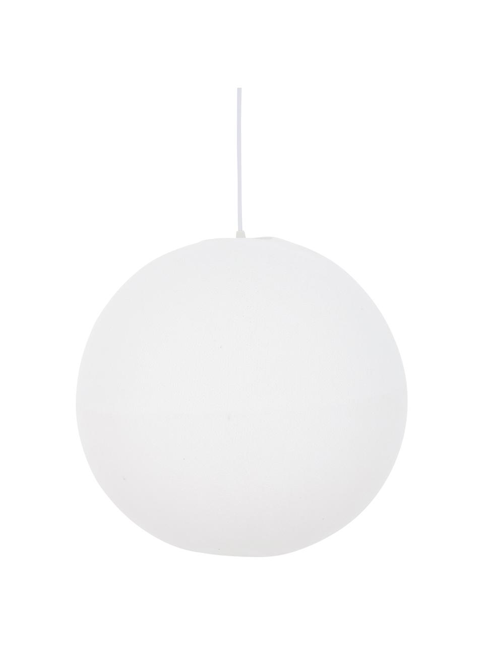 Lámpara de techo Colorain, Pantalla: poliéster, Cable: plástico, Blanco, Ø 41 x Al 135 cm