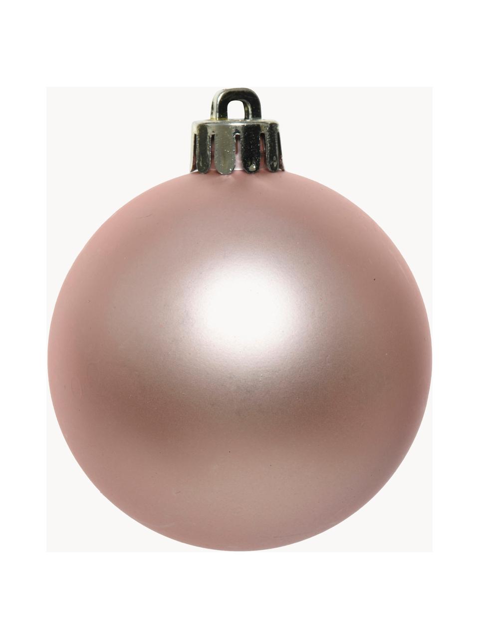 Set palline di Natale infrangibili Mona 30 pz, Tonalità rosa chiaro, Set in varie misure
