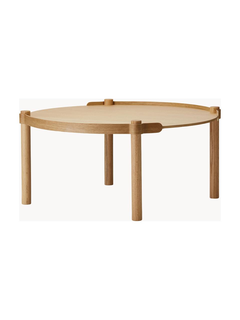 Ronde salontafel Woody van eikenhout, Eikenhout 

Dit product is gemaakt van duurzaam geproduceerd, FSC®-gecertificeerd hout., Eikenhout, Ø 80 cm