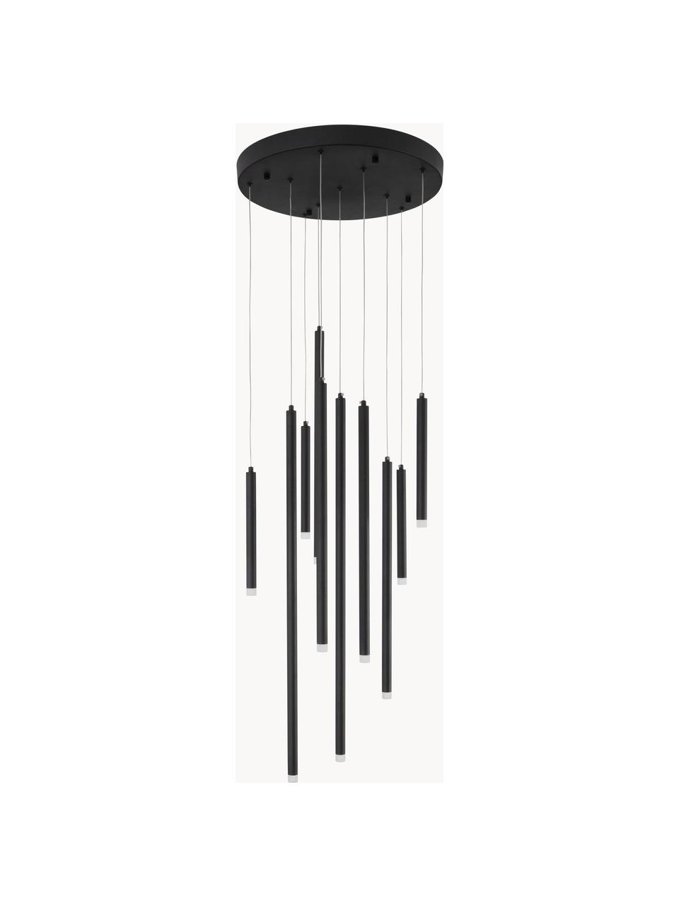 Dimmbare LED-Pendelleuchte Trimle, Schwarz, Ø 50 cm