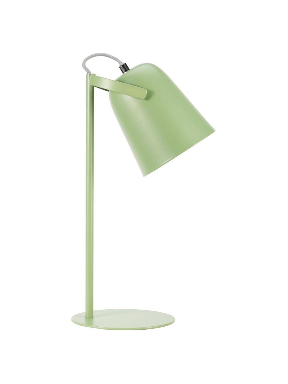 Lampada da scrivania retro True Pistachio, Paralume: metallo rivestito, Base della lampada: metallo rivestito, Verde, Ø 15 x Alt. 40 cm