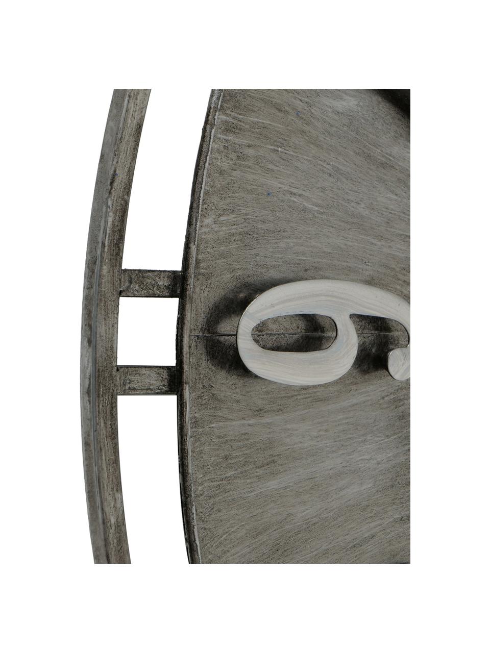 Orologio da parete Hudson, Metallo rivestito, Grigio con finitura antica, Ø 60 cm