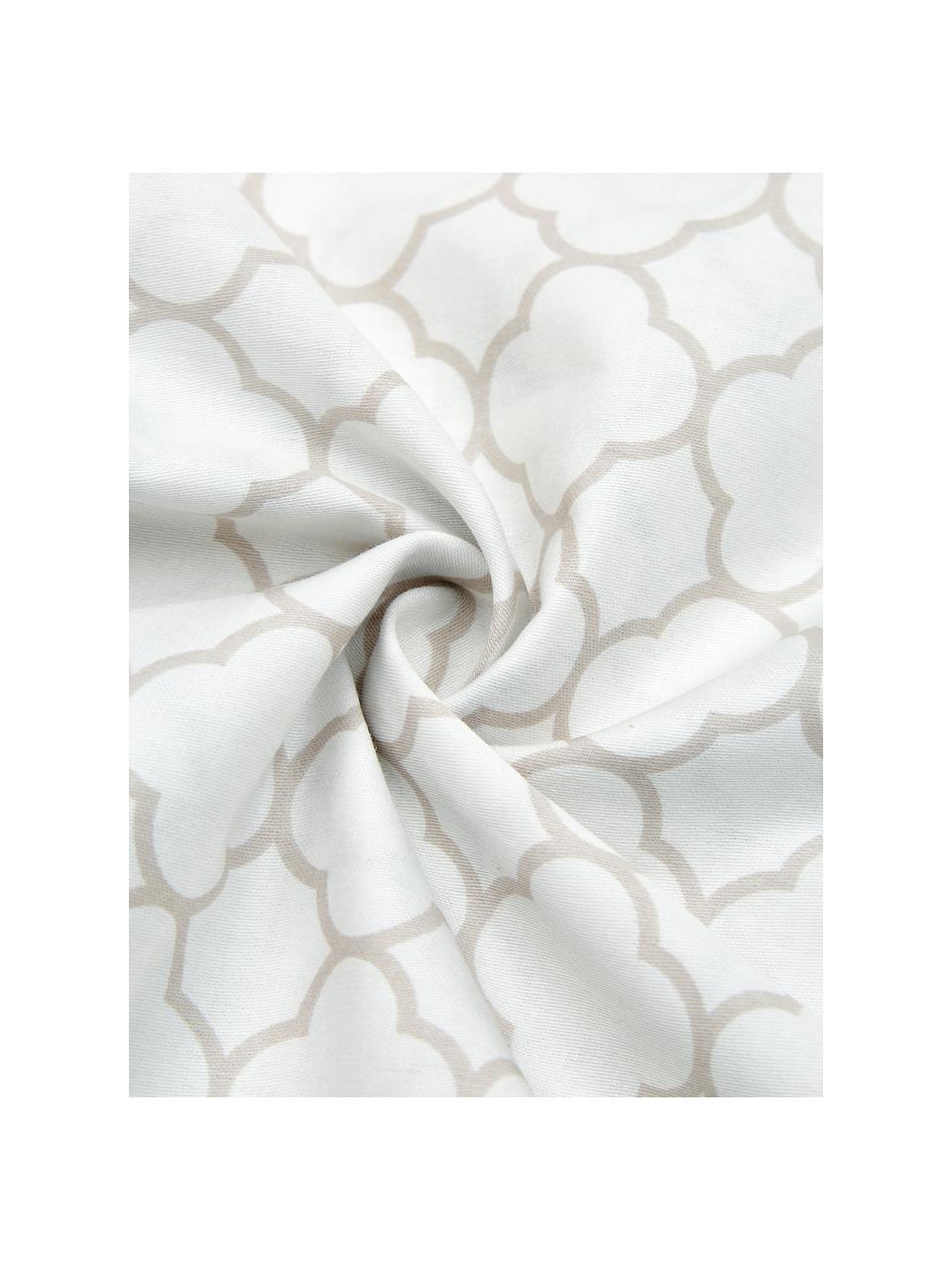 Obojstranná posteľná bielizeň z bavlneného saténu Mix & Match, Béžová