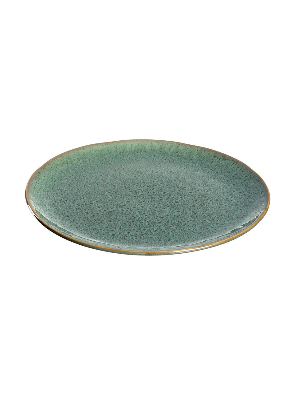 Talerz Matera, 6 szt., Ceramika, Zielony, Ø 27 x W 2 cm