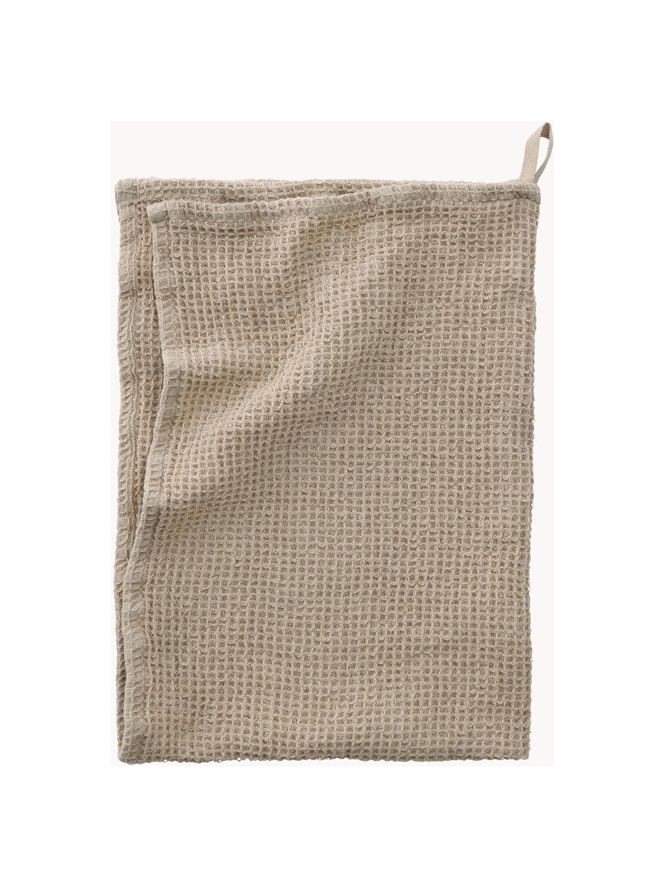 Ręcznik kuchenny z piki waflowej z bawełny Mona, 2 szt., 100% bawełna, Beżowy, S 50 x D 70 cm