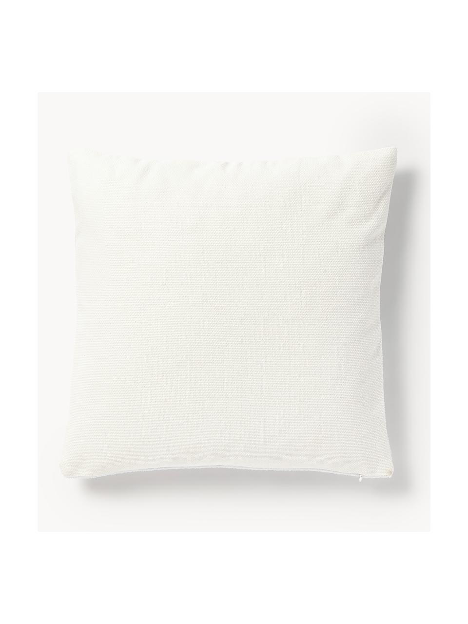 Housse de coussin 45x45 hivernale Alaska, 100% coton, Bleu ciel, vert foncé, blanc, larg. 45 x long. 45 cm