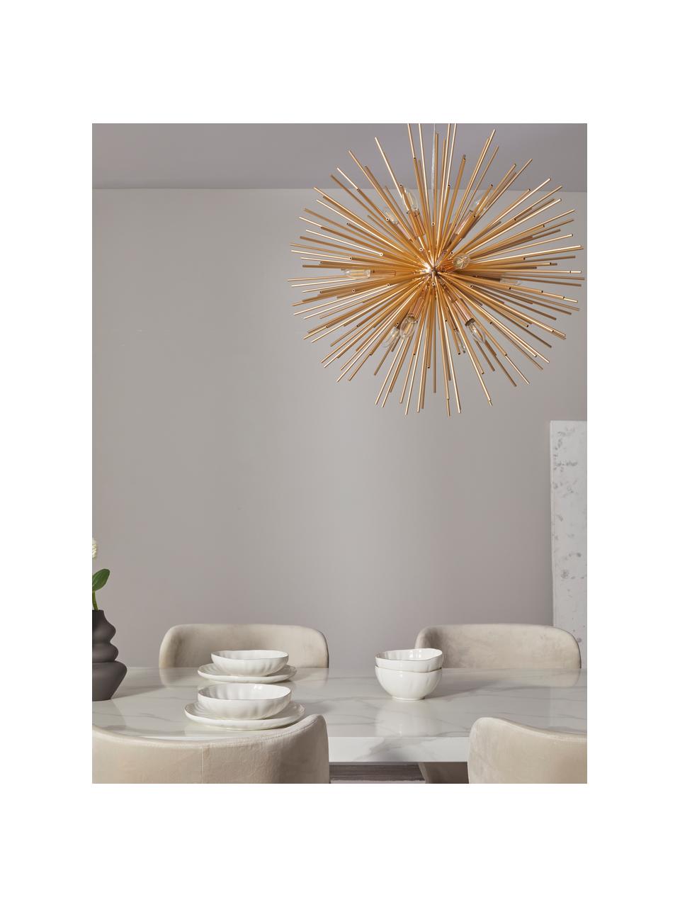 Grote design hanglamp Soleil, Goudkleurig, Ø 72 cm