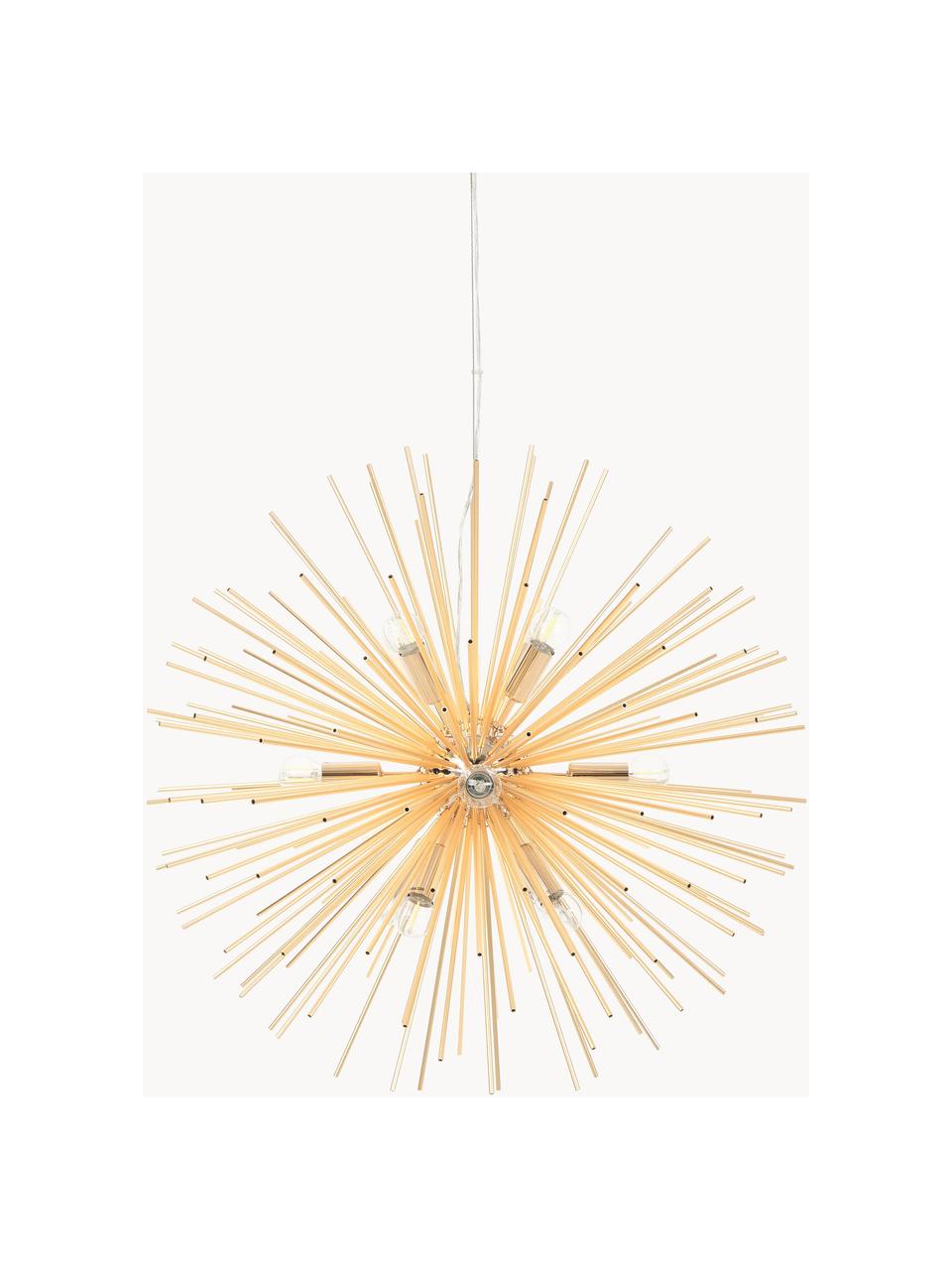 Grote design hanglamp Soleil, Goudkleurig, Ø 72 cm