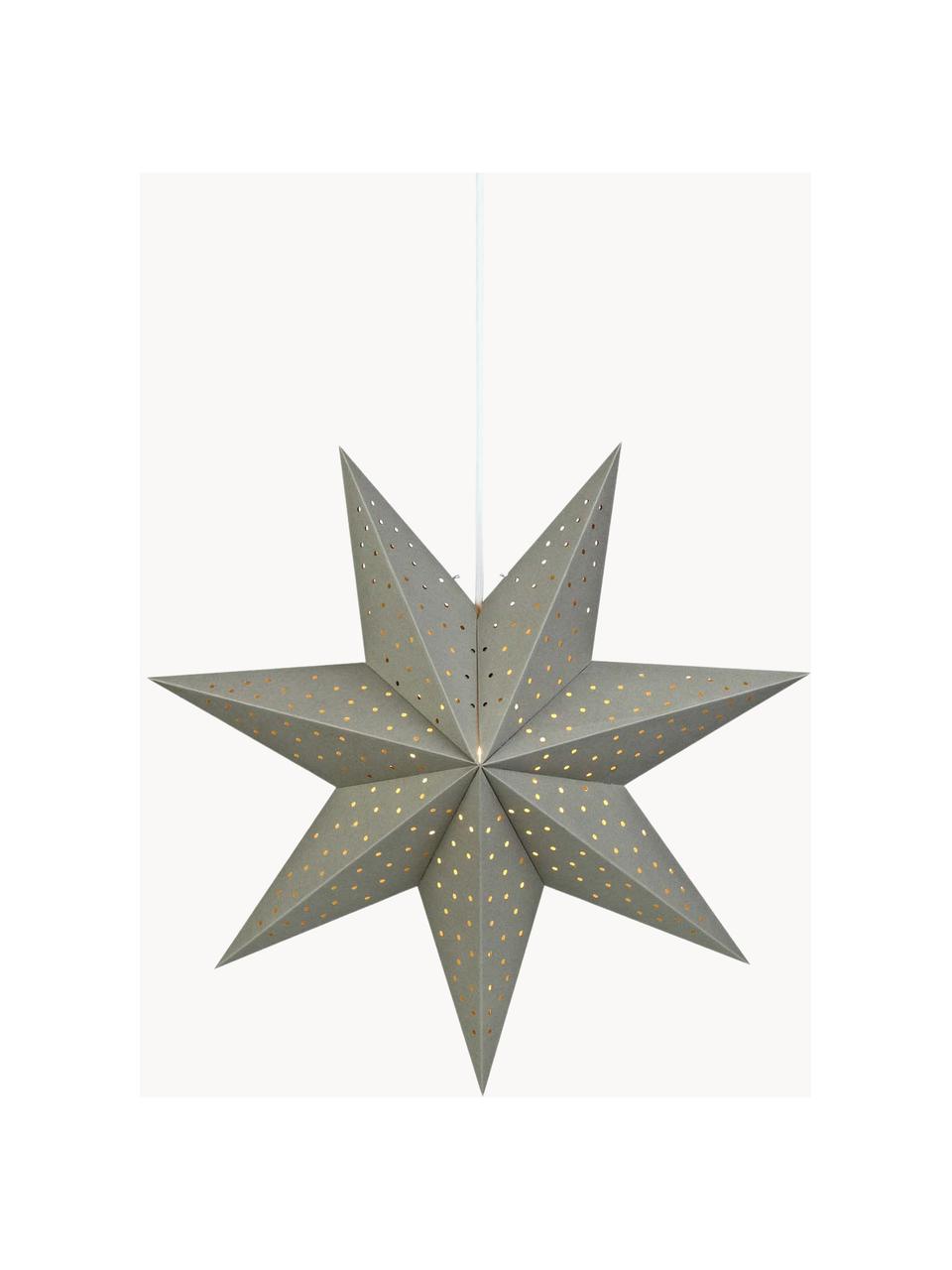 Étoile de Noël avec prise Morris, Ø 45 cm, Gris, Ø 45 cm