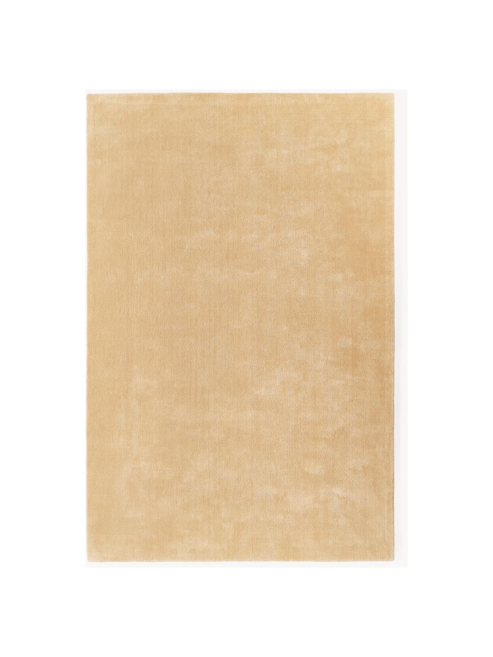 Handgewebter Wollteppich Zayne, Flor: 100 % Wolle, RWS-zertifiz, Hellbeige, B 80 x L 150 cm (Grösse XS)