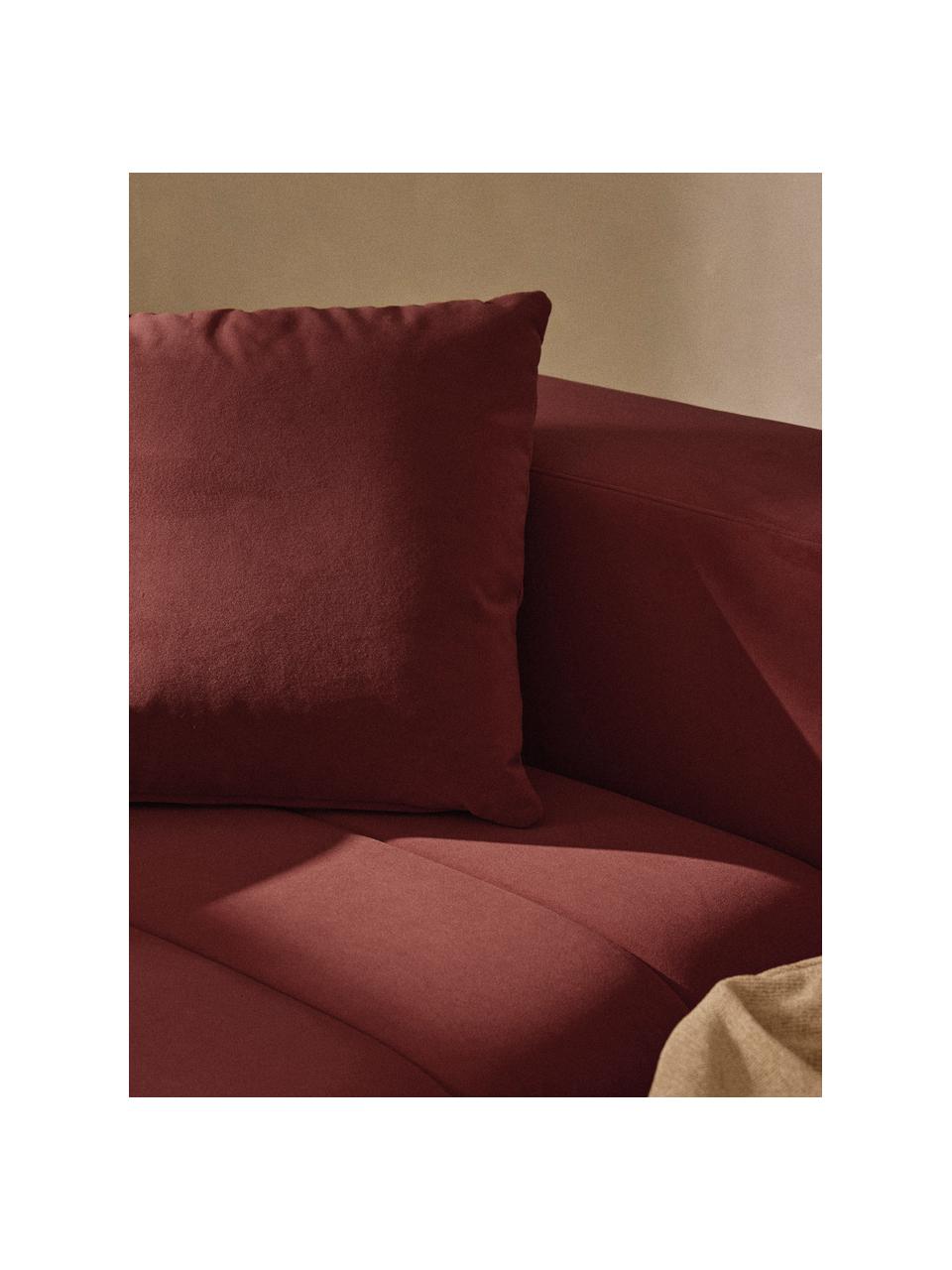 Samt-Sofa-Kissen Lena, Hülle: Samt (100 % Polyester), Samt Weinrot, B 50 x L 50 cm