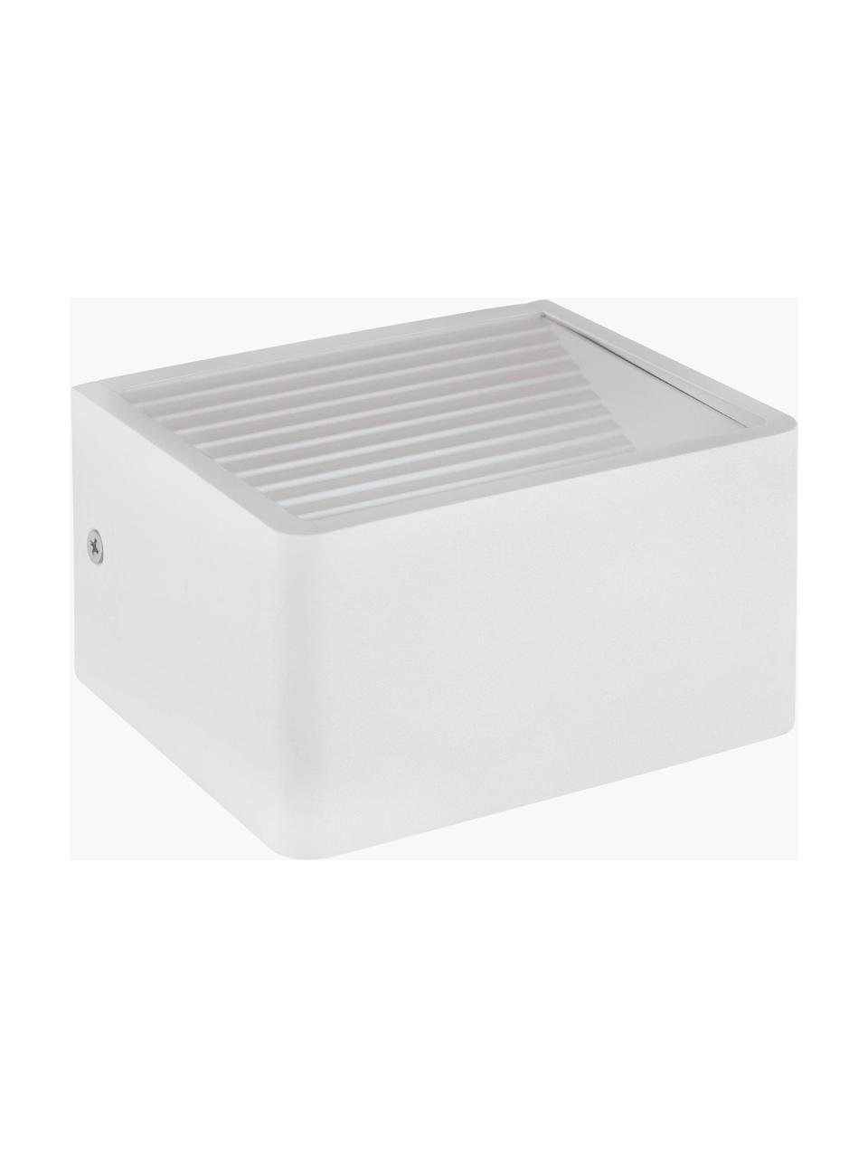 Aplique LED para exterior Doninni, Estructura: aluminio, Blanco, An 14 x F 8 cm