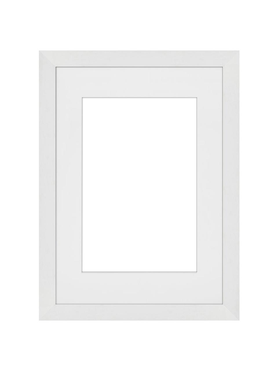 Cadre avec passe-partout Apollon, Blanc, larg. 21 x haut. 30 cm