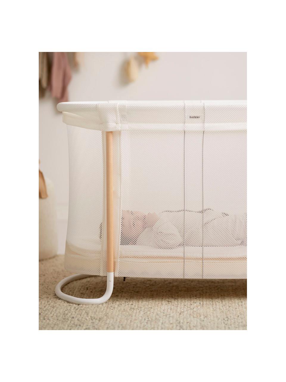 Lit pour bébé Bliss, Blanc, bois de hêtre, larg. 57 x long. 114 cm