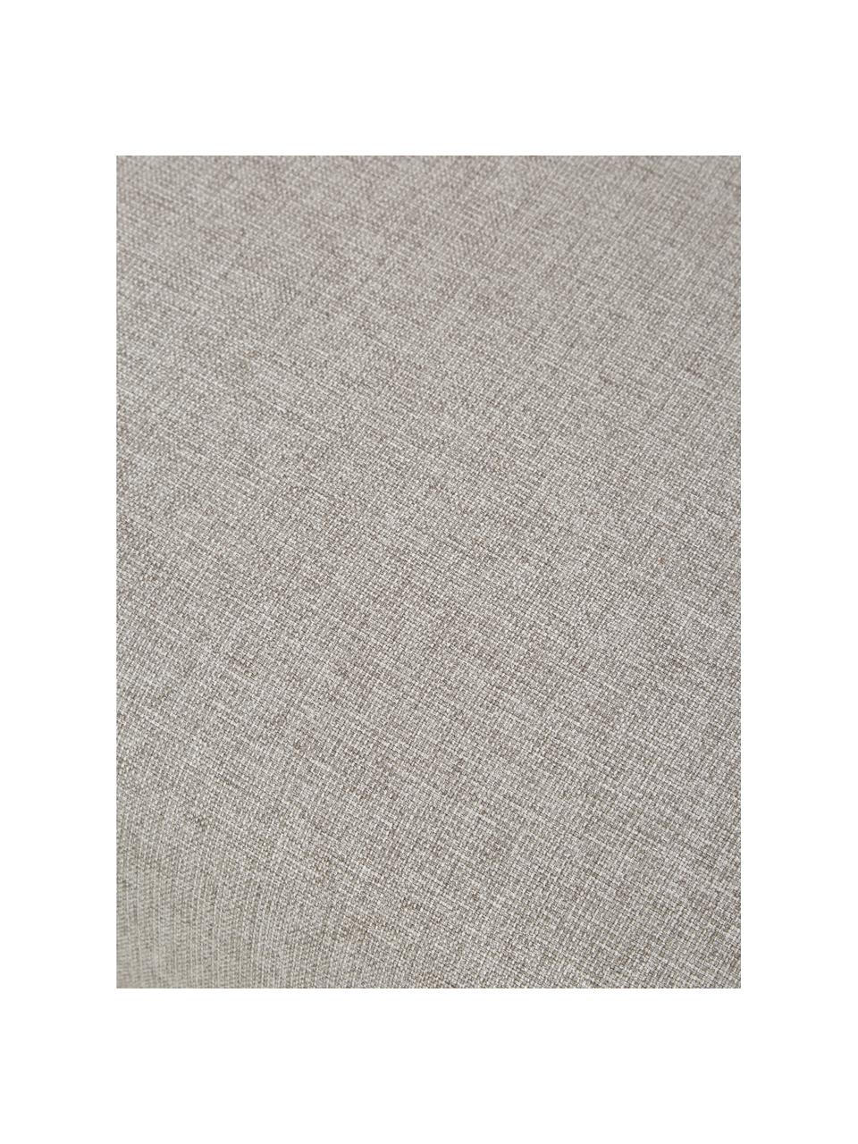 Voetenbank Ari in grijs, Bekleding: 100% polyester, Frame: massief hout, multiplex, Poten: kunststof, Geweven stof grijs, B 67 x D 59 cm
