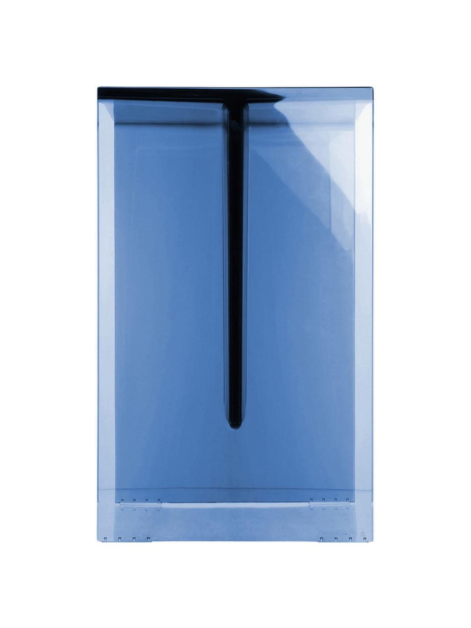 Design bijzettafel Max-Beam, Kunststof, Blauw, B 33 x H 47 cm