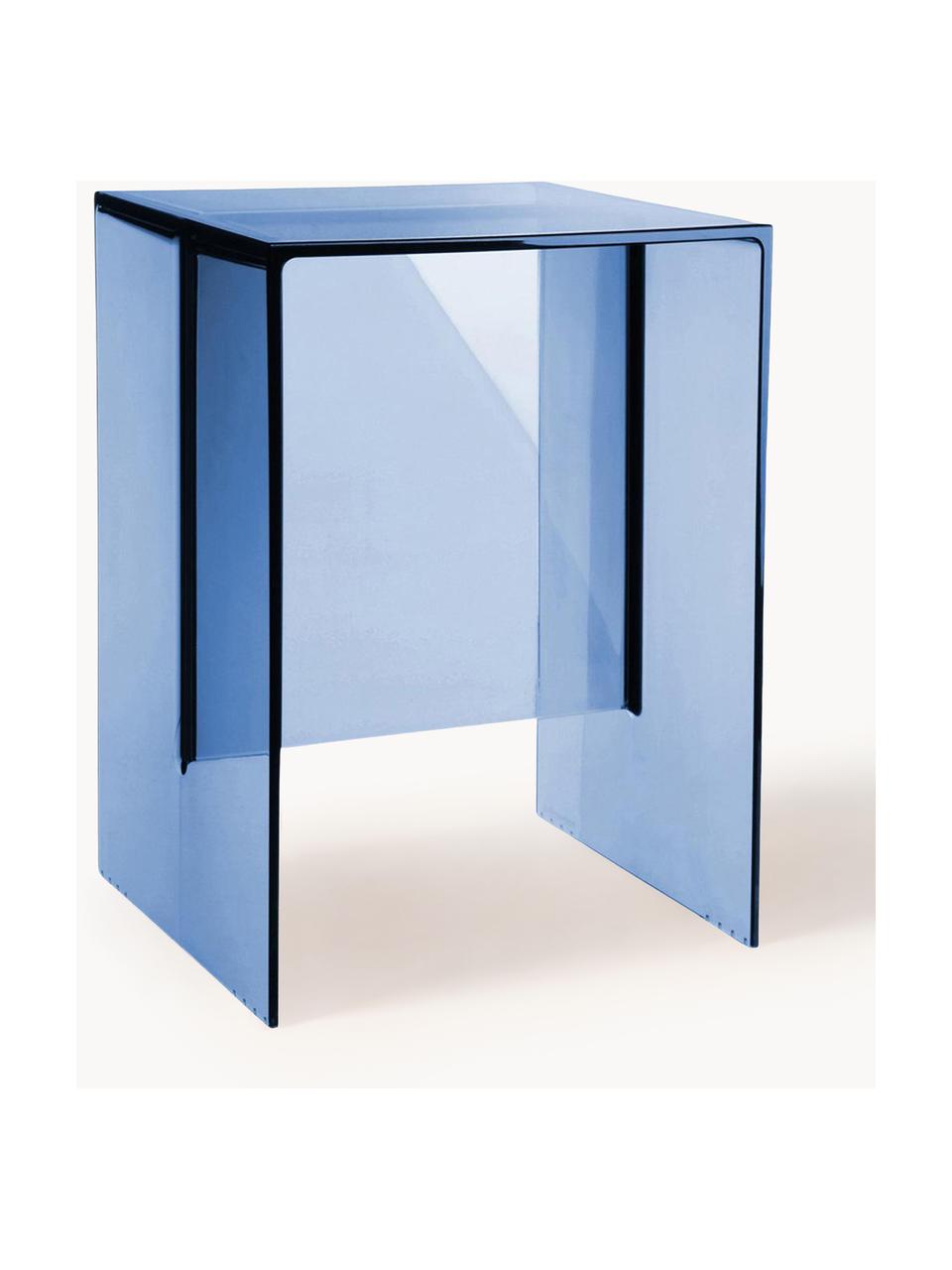 Design Beistelltisch Max-Beam, Kunststoff, Blau, B 33 x H 47 cm