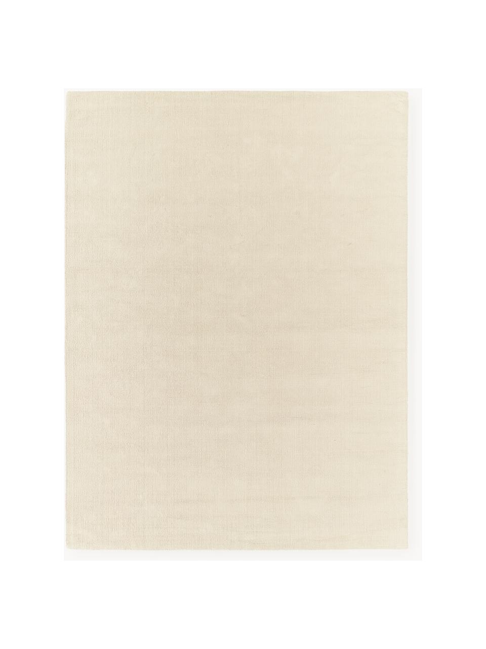 Handgewebter Baumwollteppich Lora, 100 % Baumwolle, GRS-zertifiziert, Hellbeige, B 80 x L 150 cm (Grösse XS)