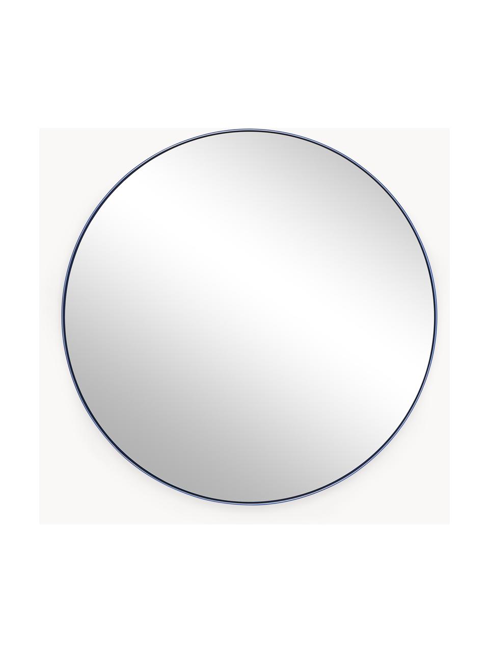 Kulaté nástěnné zrcadlo Ivy, Modrá, Ø 55 cm, H 3 cm