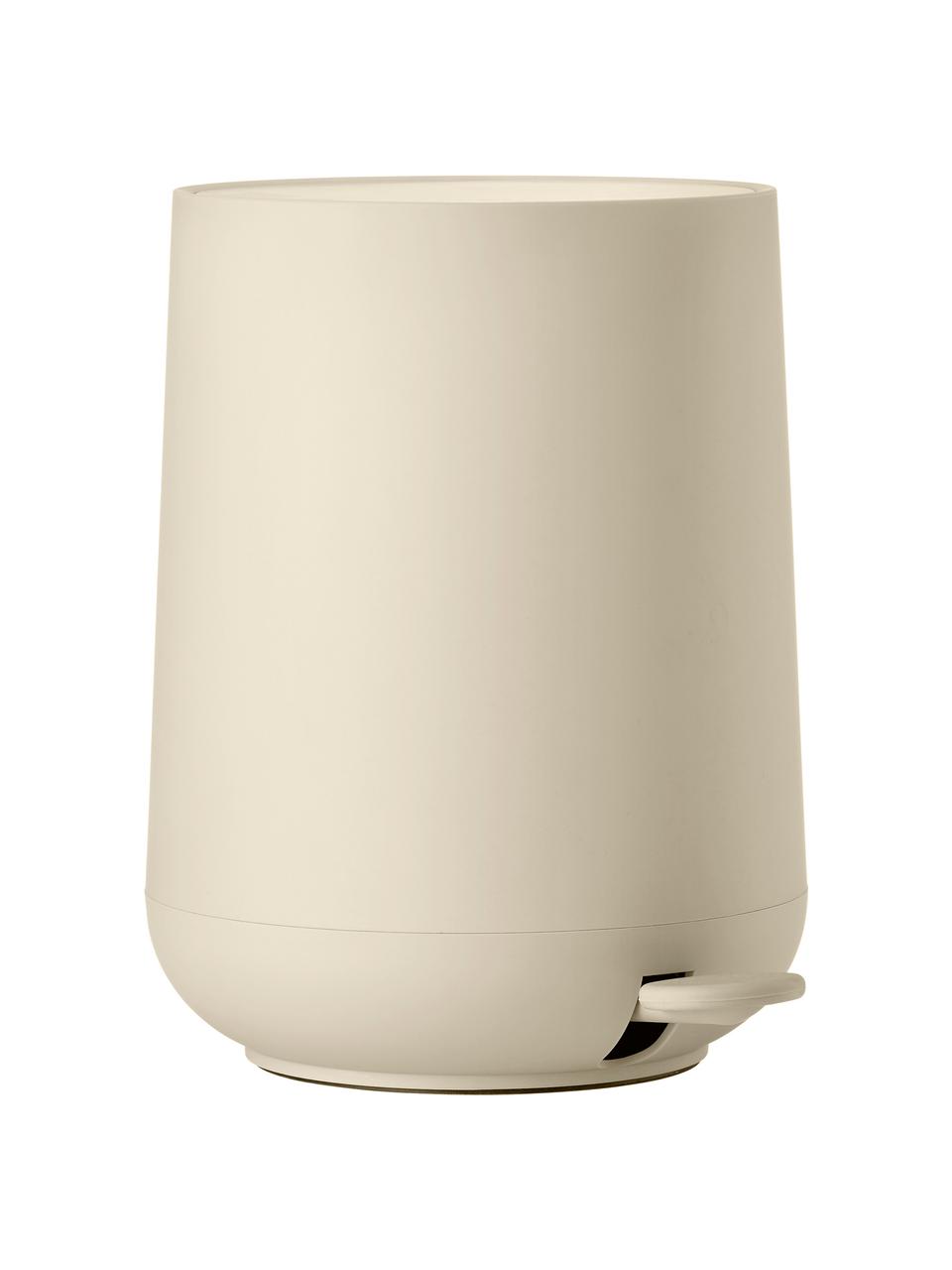 Pattumiera con coperchio soft motion Nova, Plastica ABS, Beige, 5 L