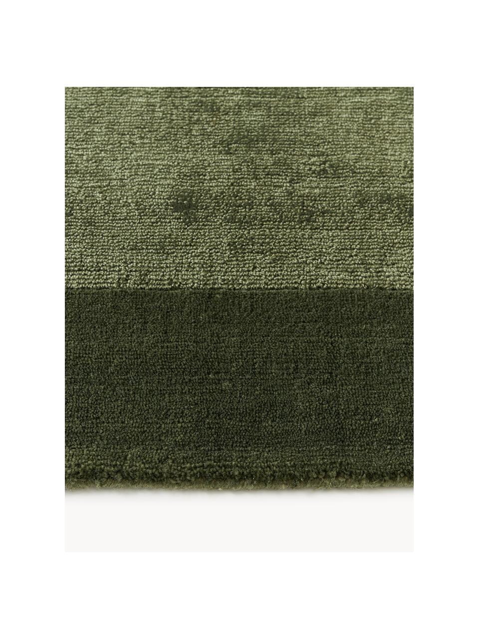 Kurzflor-Teppich Kari, 100 % Polyester, GRS-zertifiziert, Grün, B 80 x L 150 cm (Größe XS)