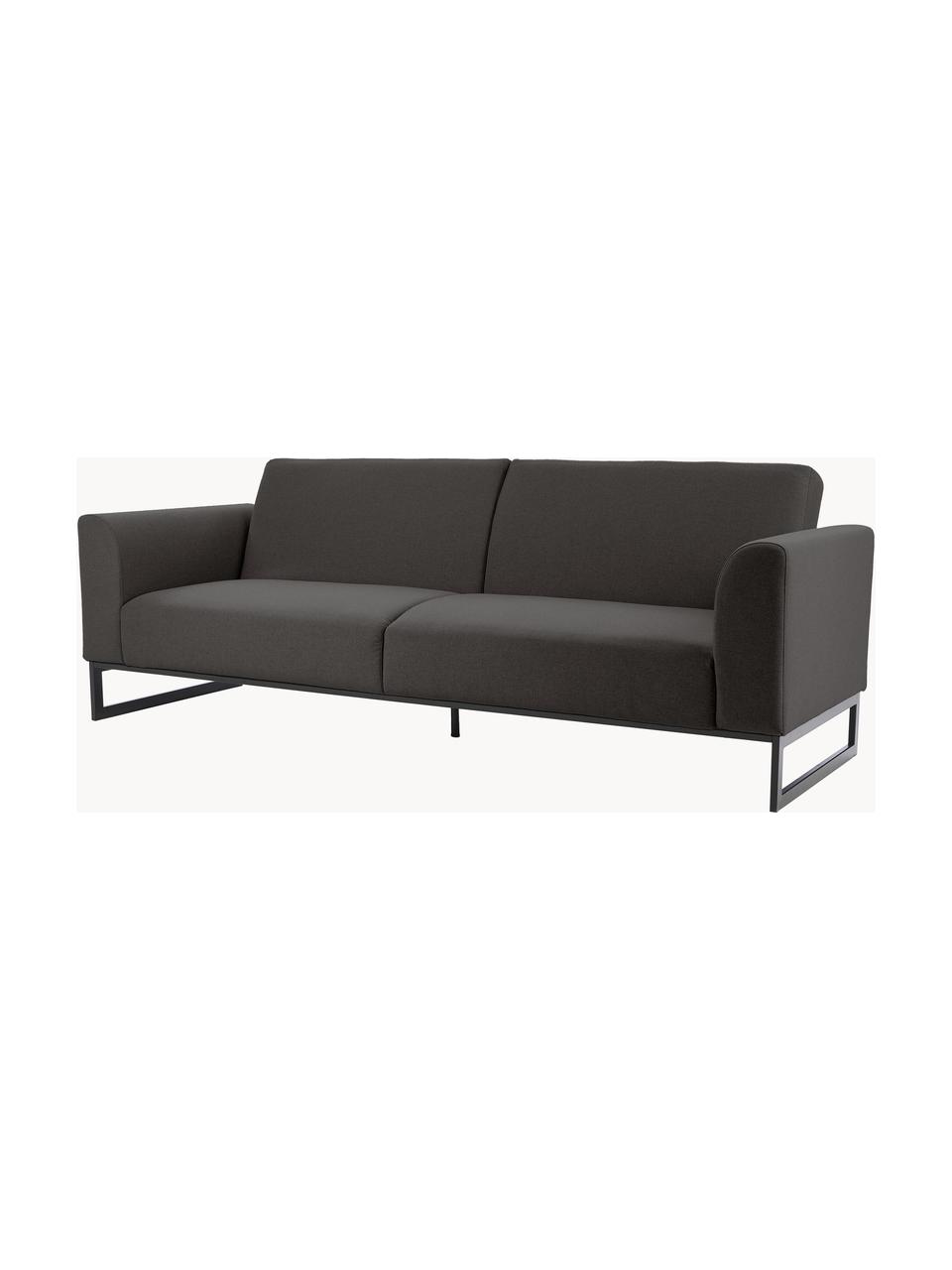 Schlafsofa Josephine (3-Sitzer), Bezug: 100% Polyester Der hochwe, Gestell: Massives Kiefernholz und , Webstoff Anthrazit, B 238 x T 85 cm