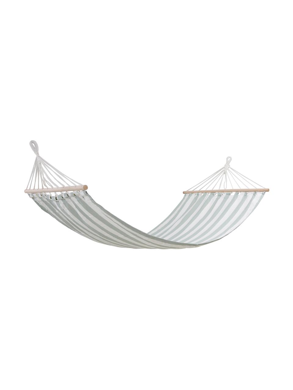 Houpací síť s proužky Relax, Bílá, světle zelená, Š 100 cm, D 200 cm