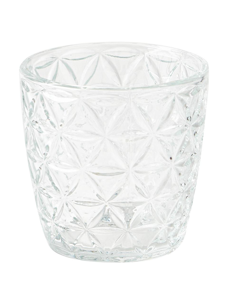 Teelichthalter-Set Marilu aus Glas, 4-tlg., Glas, Transparent, Ø 8 x H 8 cm