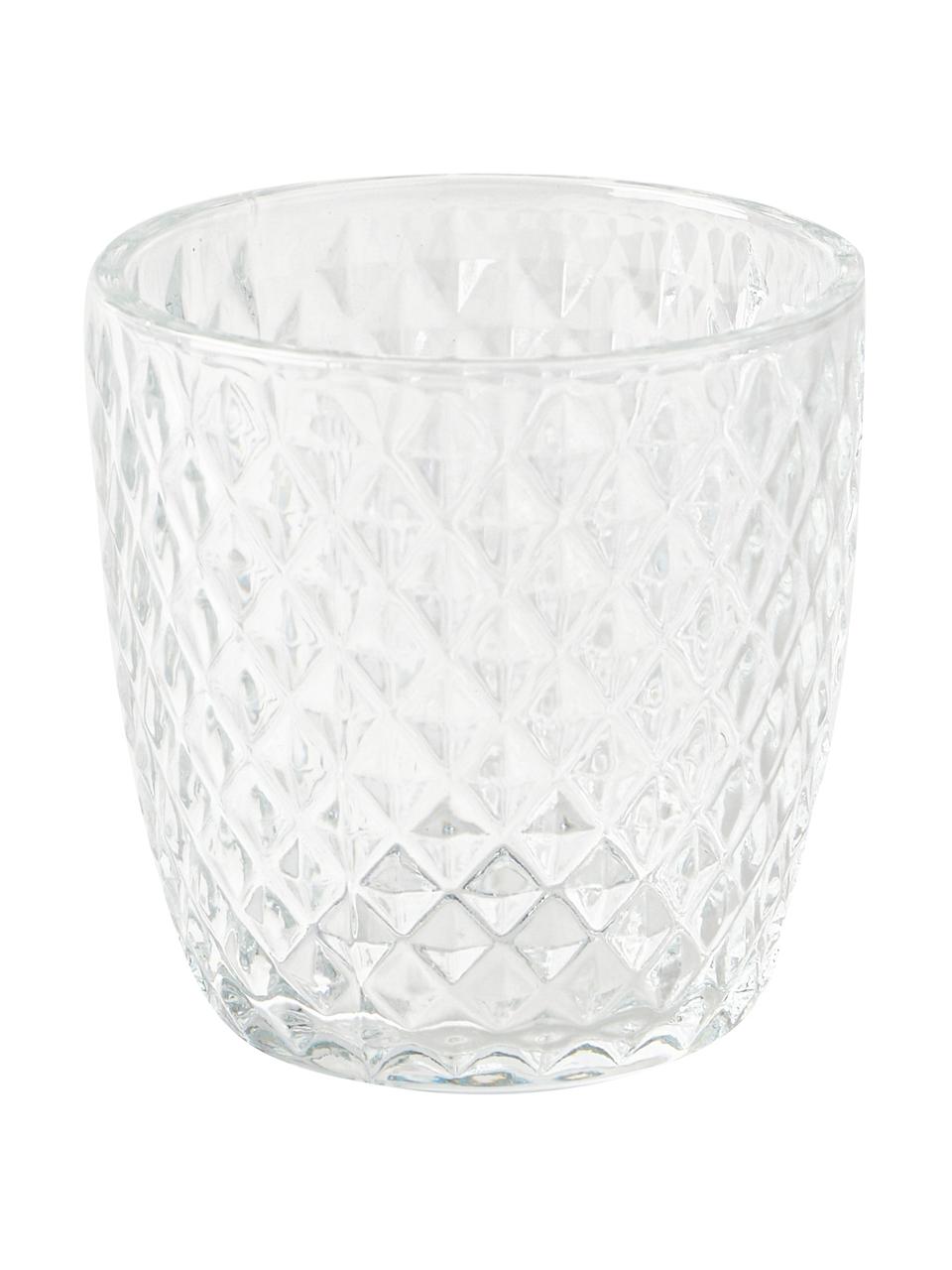 Photophores en verre Marilu, 4 élém., Verre, Transparent, Ø 8 x haut. 8 cm