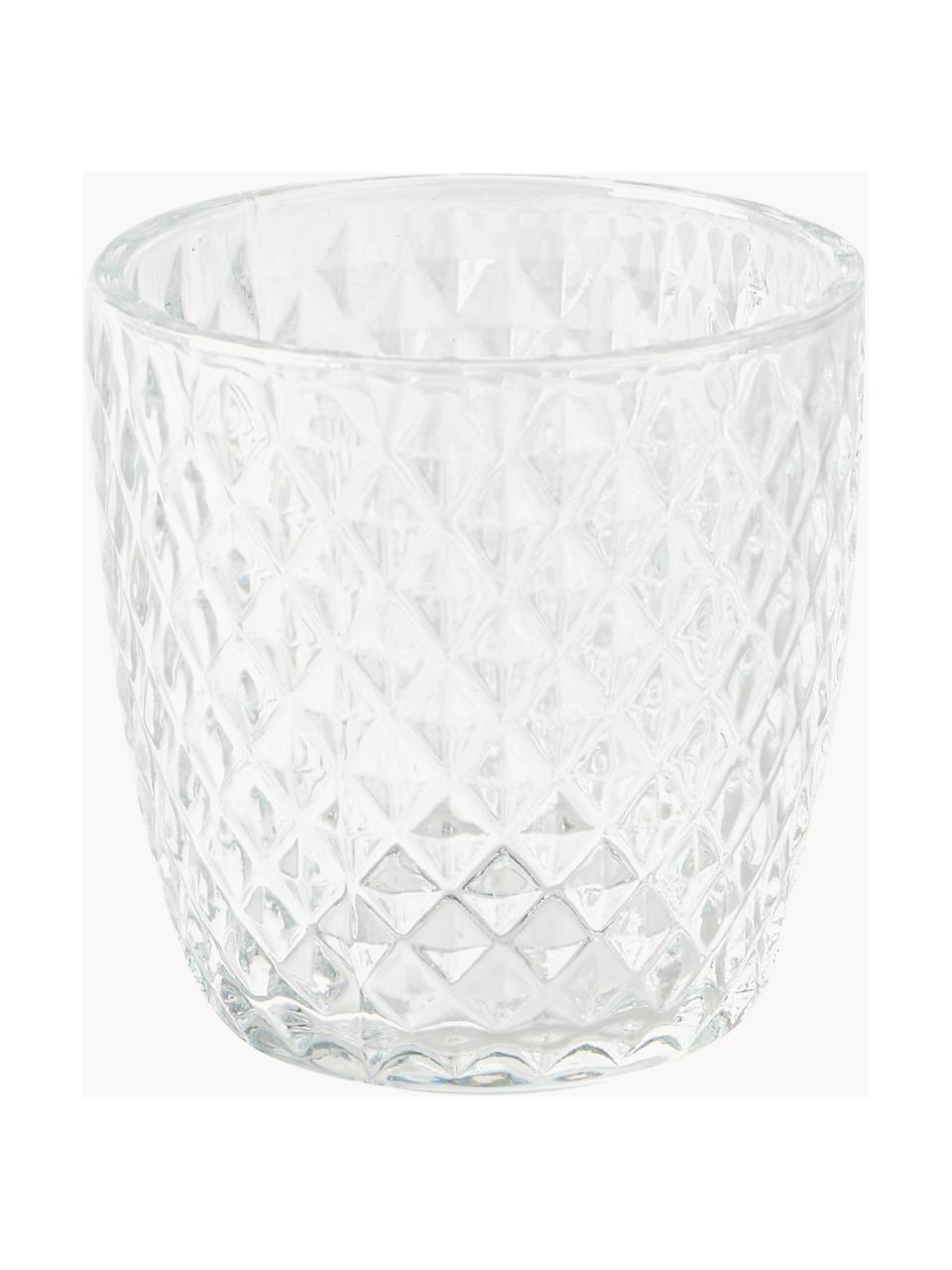 Teelichthalter Marilu aus Glas, 4er-Set, Glas, Transparent, Ø 8 x H 8 cm