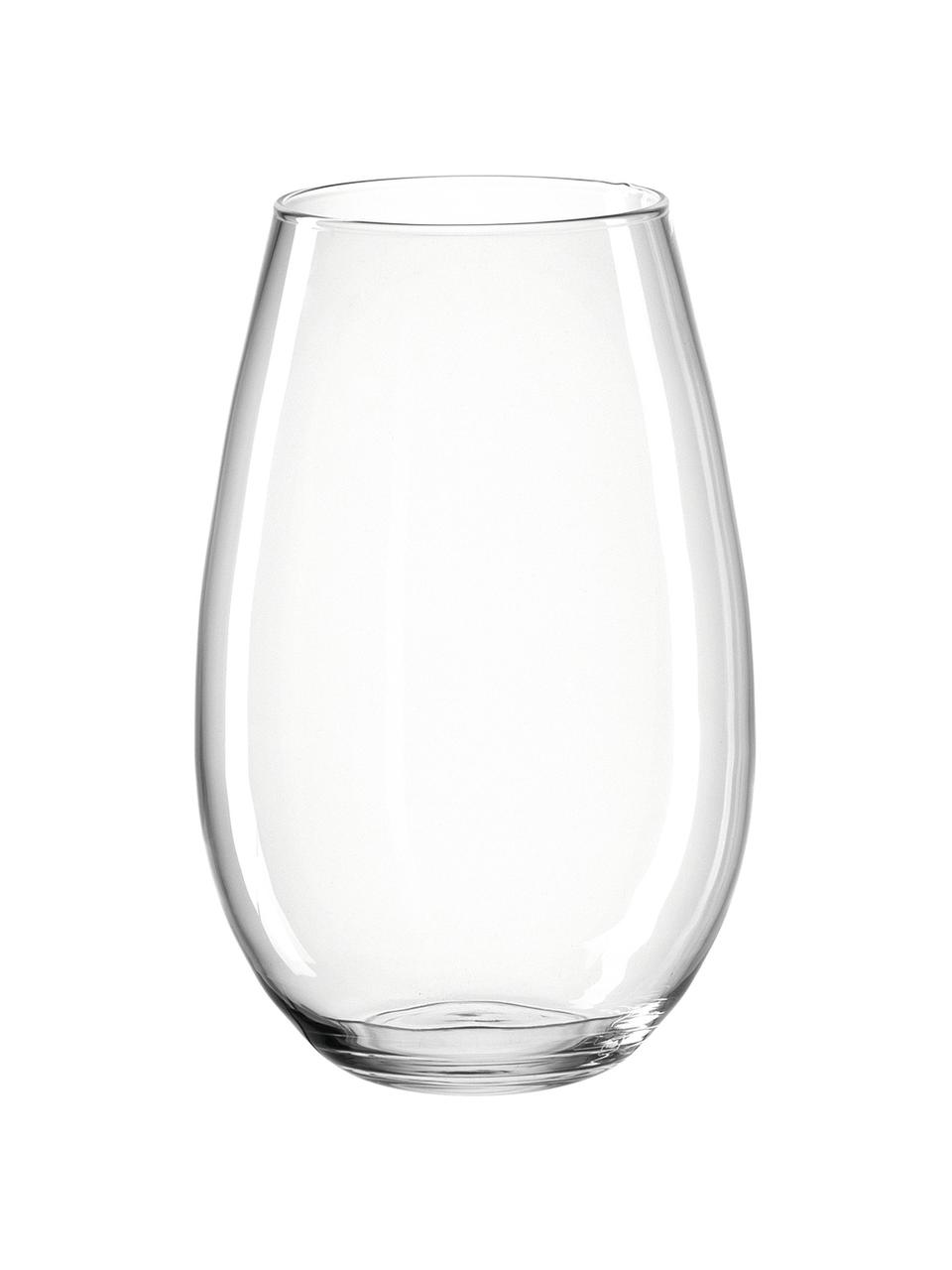 Handgefertigte Glasvase Casolare, Glas, Transparent, Ø 22 x H 35 cm