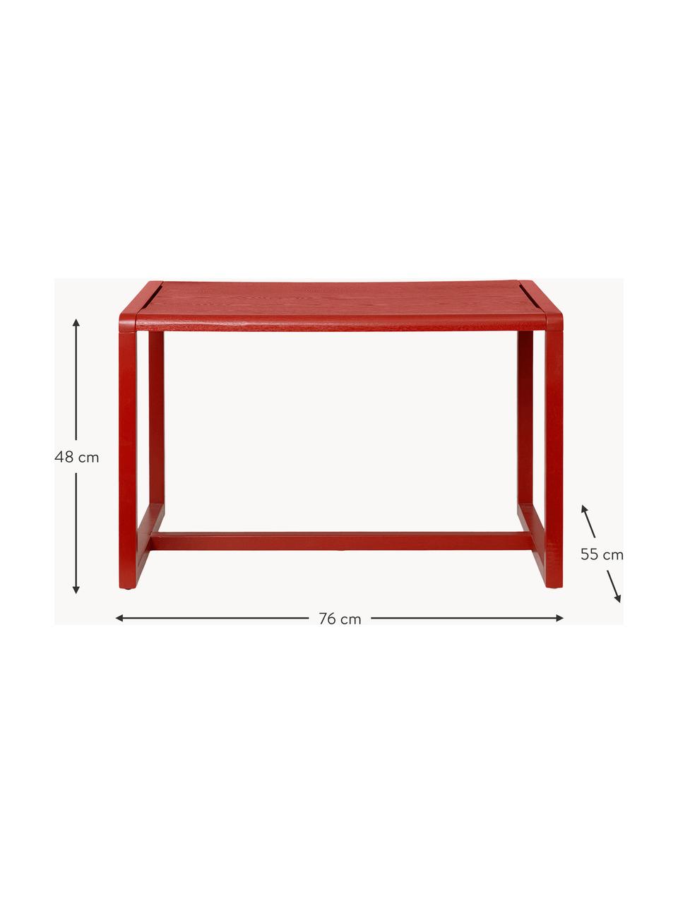 Holz-Kindertisch Little Architect, Eschenholz, Eschenholzfurnier, Mitteldichte Holzfaserplatte (MDF)

Dieses Produkt wird aus nachhaltig gewonnenem, FSC®-zertifiziertem Holz gefertigt., Rot, B 76 x T 55 cm