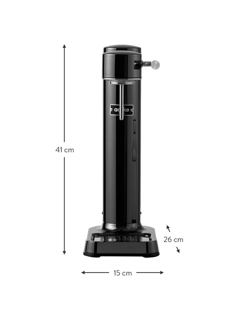 Výrobník perlivé vody Carbonator 3, Lesklá černá, Sada s různými velikostmi