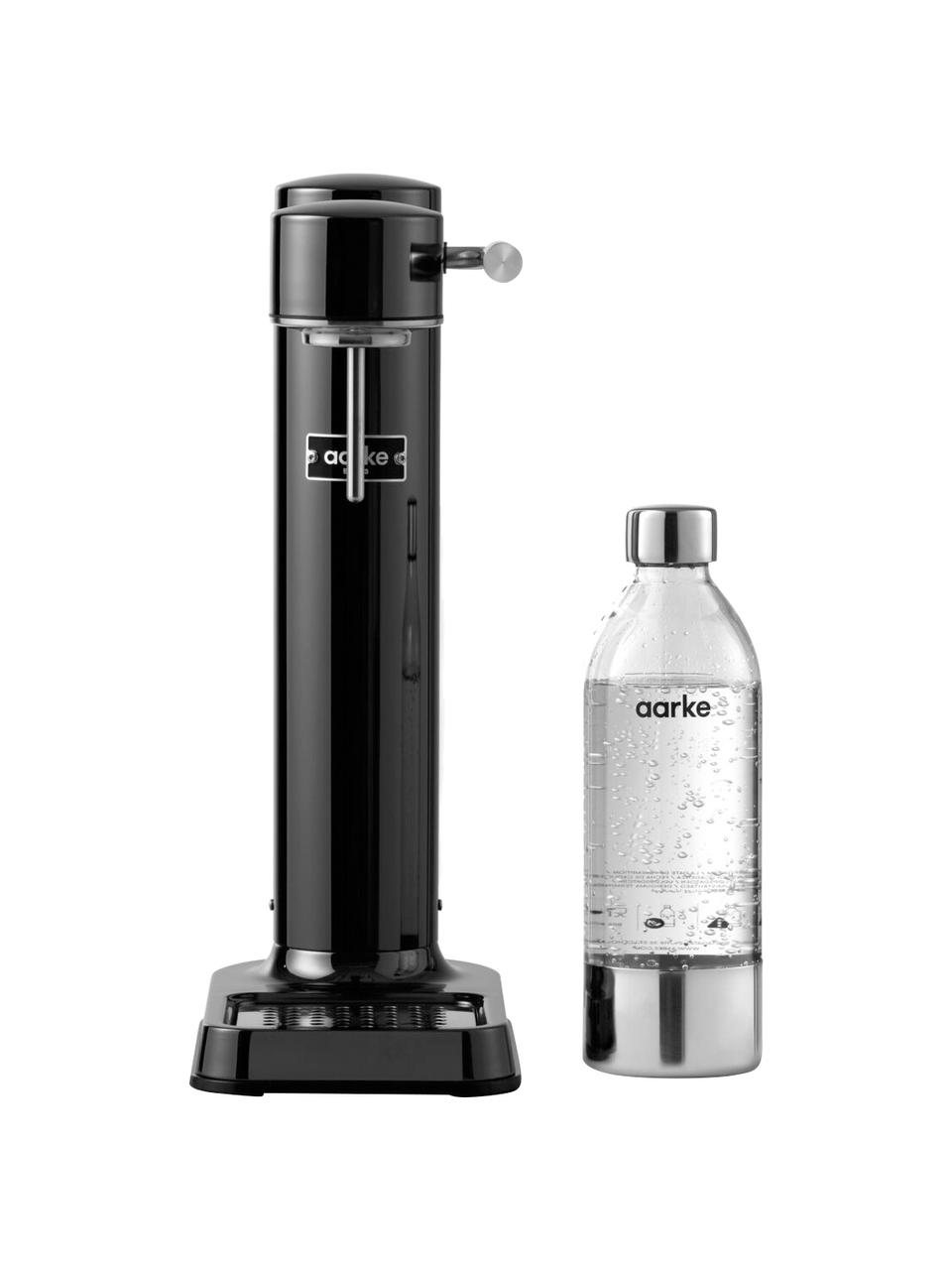 Výrobník perlivé vody Carbonator 3, Lesklá černá, Sada s různými velikostmi