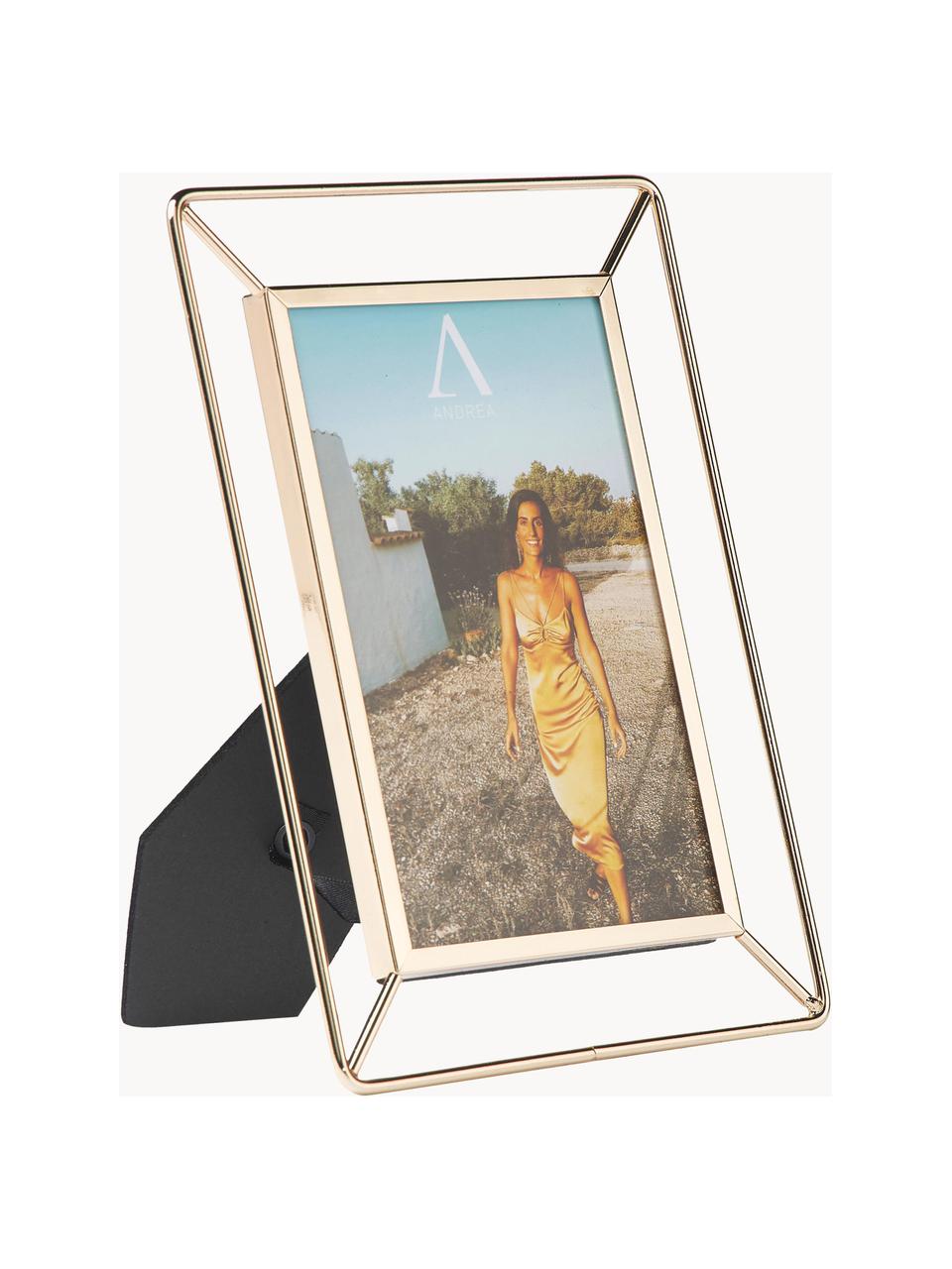 Portafoto da tavolo Atura, Cornice: metallo rivestito, Dorato, 10 x 15 cm