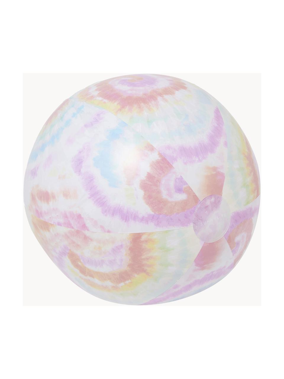 Pallone da spiaggia gonfiabile Tie Dye, Plastica, Multicolore, look tie dye, Ø 90 cm